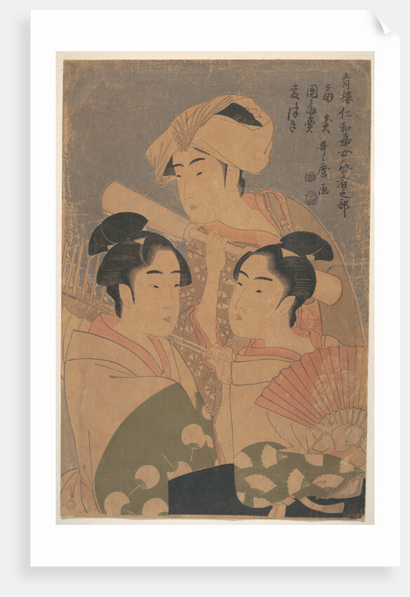 The Niwaka Performers, c. 1795 by Kitagawa Utamaro