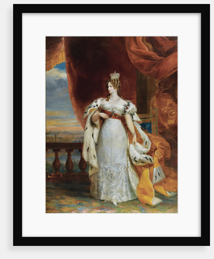 Portrait of Empress Alexandra Fyodorovna (Charlotte of Prussia), Emperors Nicholas I. wife (1798-18 by George Dawe