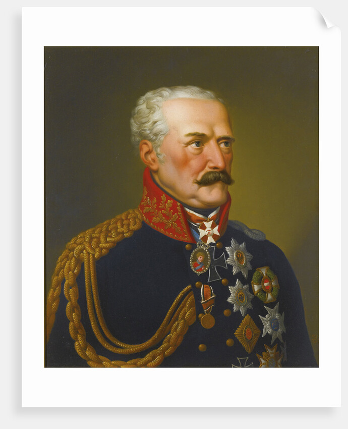 Portrait of Gebhard Leberecht von Blücher, Prince of Wahlstatt by Eduard Ströhling
