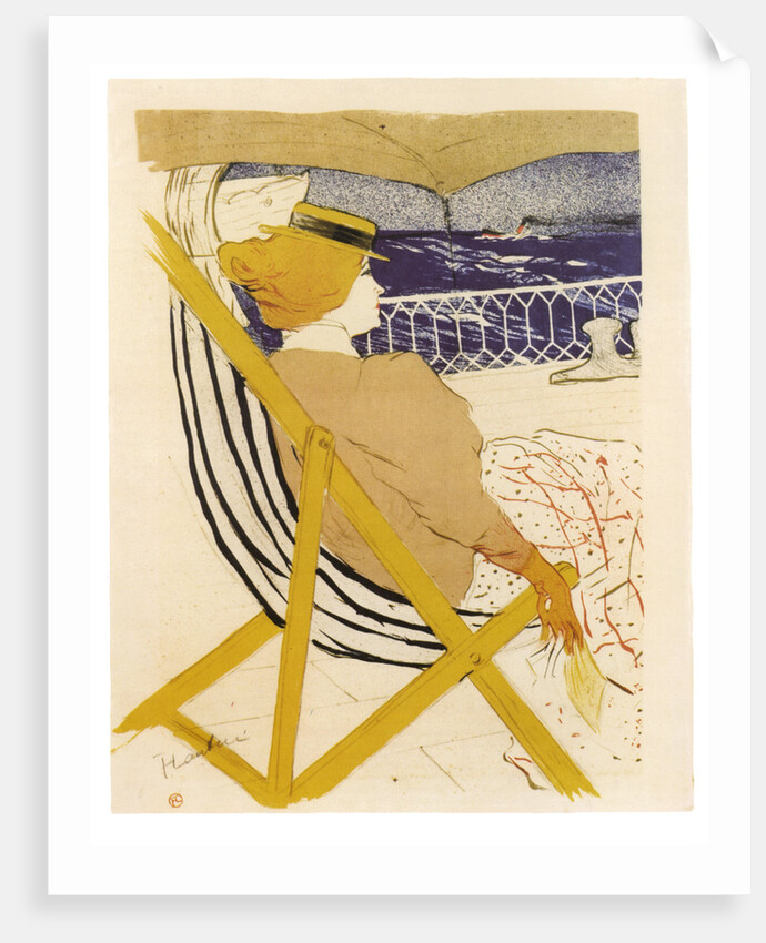 La Passagere du 54 ou Promenade en Yacht, 1895 by Henri de Toulouse-Lautrec
