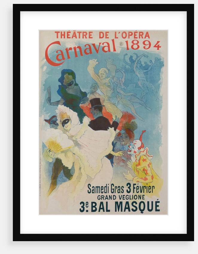 Théâtre de l?Opéra, Carnaval 1894, 1894 by Jules Chéret