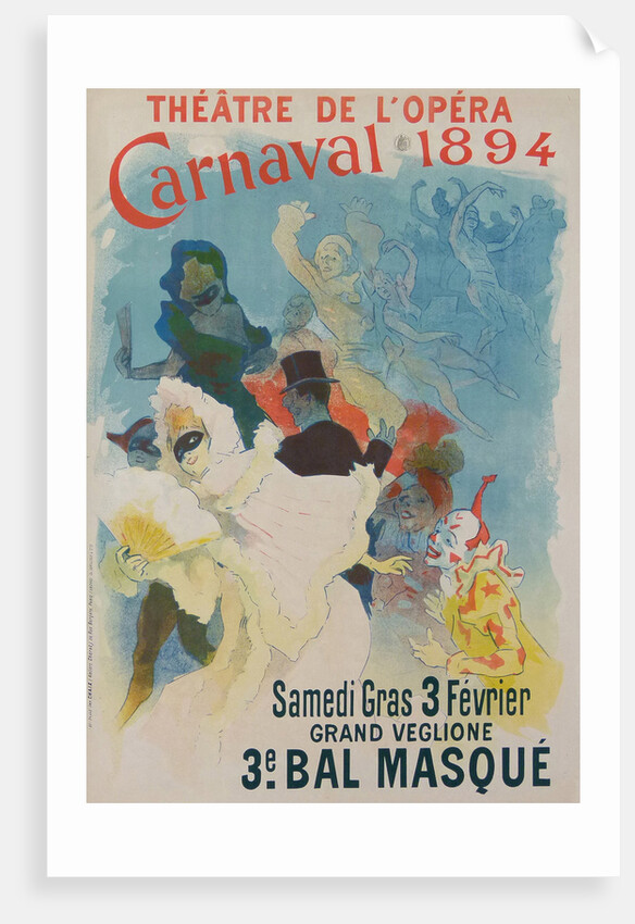 Théâtre de l?Opéra, Carnaval 1894, 1894 by Jules Chéret
