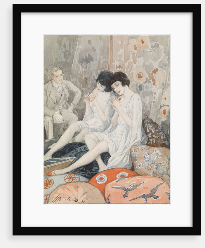 Lady in Her Boudoir, 1929 by Alexander Petrovich Apsit