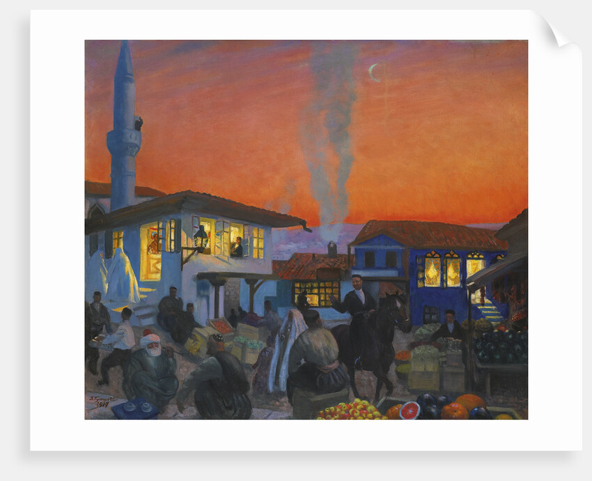 Bakhchisaray, 1917 by Boris Michaylovich Kustodiev