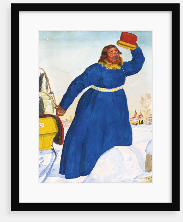 Coachman, 1920 by Boris Michaylovich Kustodiev