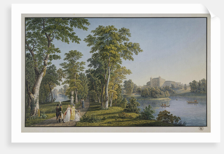 View of the Palace in Gatchina from the Park, 1753 by Gabriel Ludwig Lory the Elder