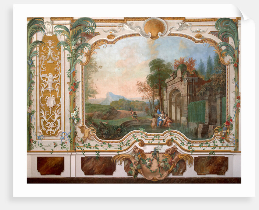 Mural painting in the living room of the Chinese palace in Oranienbaum, Mid of the 18th century by Anonymous