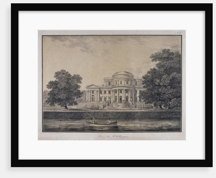The Yelagin Palace in Saint Petersburg, 1823 by Karl Petrovich Beggrov