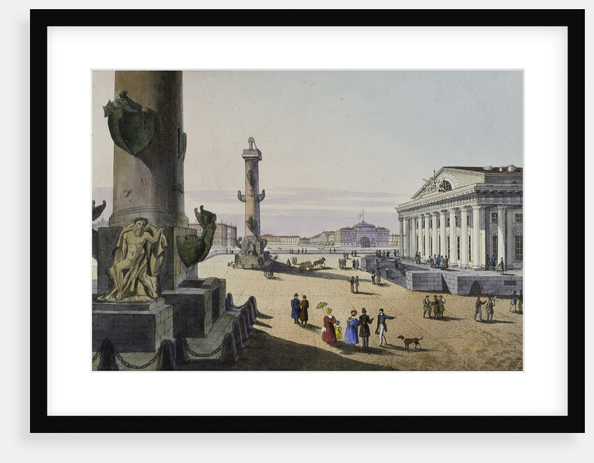 Stock exchange and Admirality in St. Petersburg, First half of the 19th cent by Karl Petrovich Beggrov