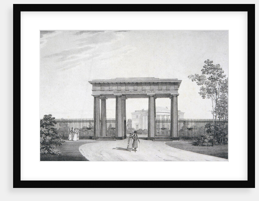 The To-my-Dear-Comrades-in-Arms Gate in the Catherine Park at Tsarskoye Selo, 1822 by Alexander Andreyevich Thon