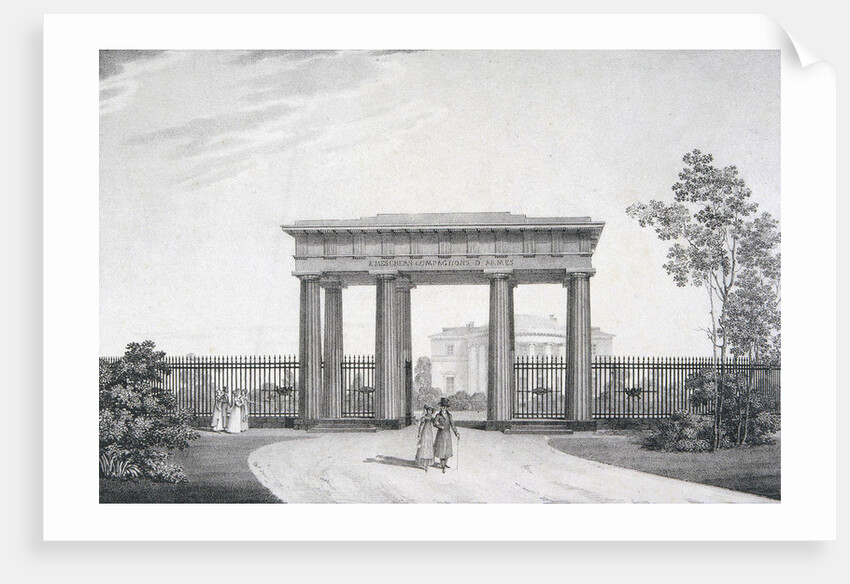 The To-my-Dear-Comrades-in-Arms Gate in the Catherine Park at Tsarskoye Selo, 1822 by Alexander Andreyevich Thon