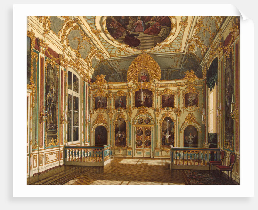 View of the Small Church in the Winter Palace, 1862 by Eduard Hau
