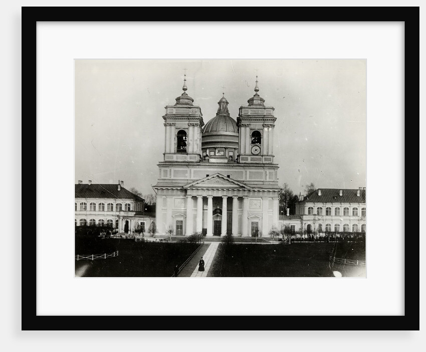 The Trinity Cathedral of the Saint Alexander Nevsky Lavra in Saint Petersburg, 1910s by Karl Karlovich Bulla