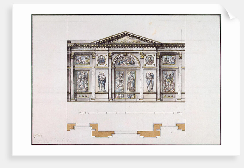Iconostasis in the Smolny Convent of the Resurrection in St. Petersburg, 1780s by Giacomo Antonio Domenico Quarenghi