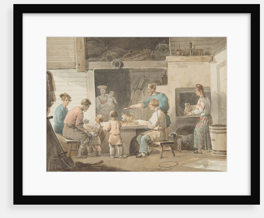 Lunchtime, 1821 by Alexei Gavrilovich Venetsianov