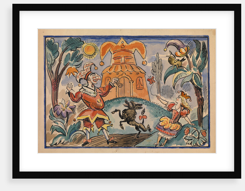 Illustration for War of Petrushka and Stepka-Rastrepka by Evgeni Schwartz, 1925 by Alexei Alexandrovich Radakov