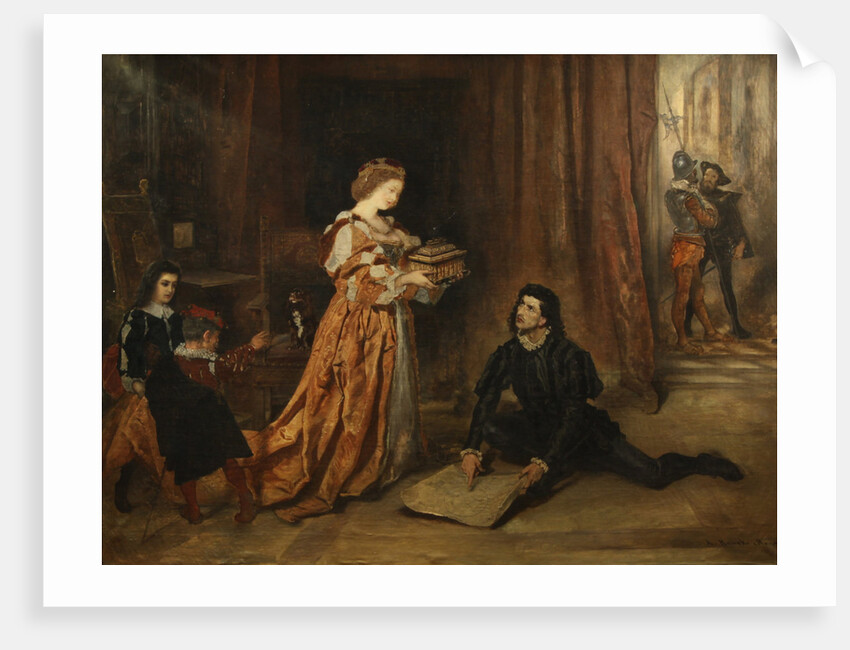 Columbus and Queen Isabella by Anton Romako