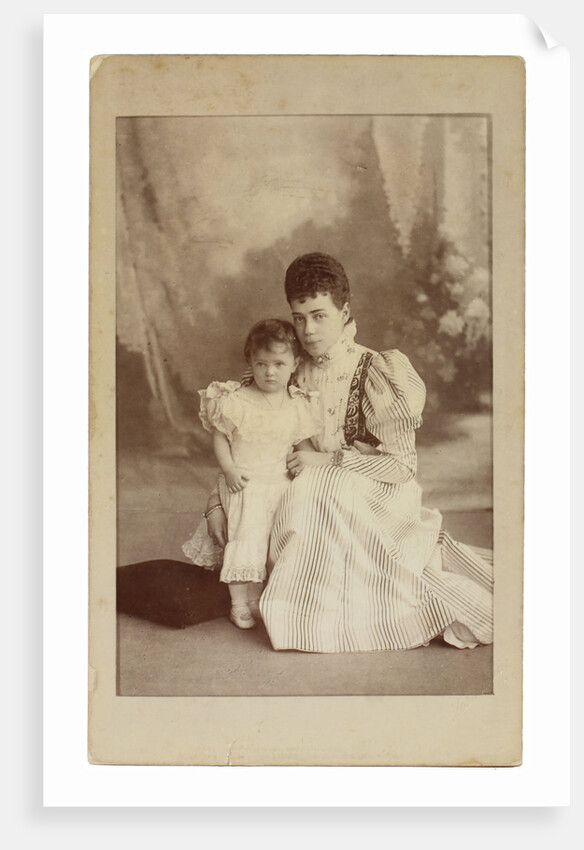 Grand Duchess Xenia Alexandrovna of Russia with Daughter Irina, c. 1882 by Sergei Lvovich Levitsky