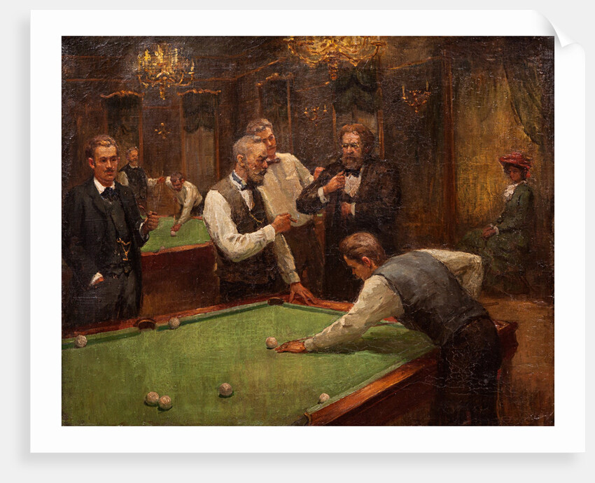 Billiard Players by Ilya Savvich Galkin