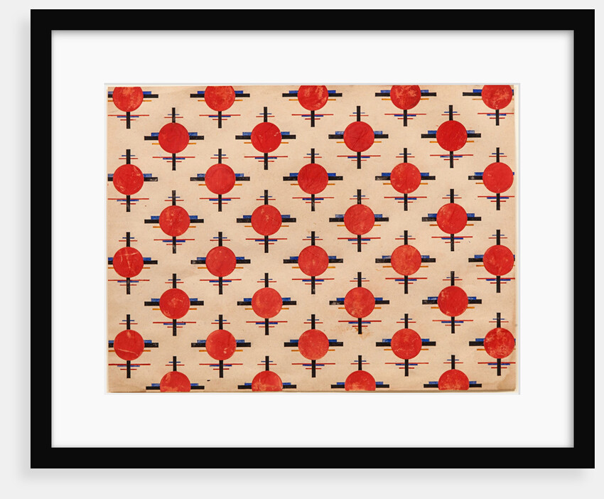 Suprematist Pattern. Fabric design, ca 1921 by Ilya Grigoryevich Chashnik