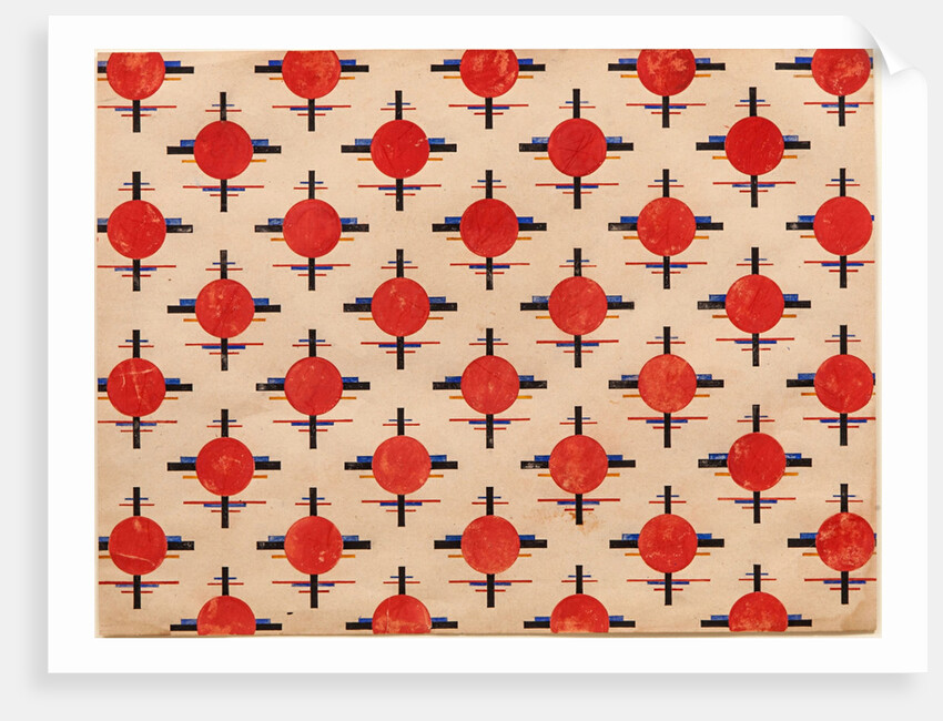 Suprematist Pattern. Fabric design, ca 1921 by Ilya Grigoryevich Chashnik