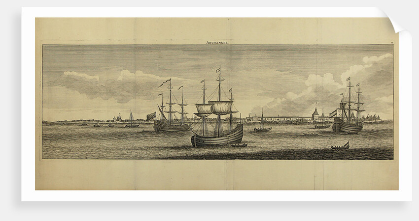 View of Arkhangelsk, ca 1770 by Anonymous