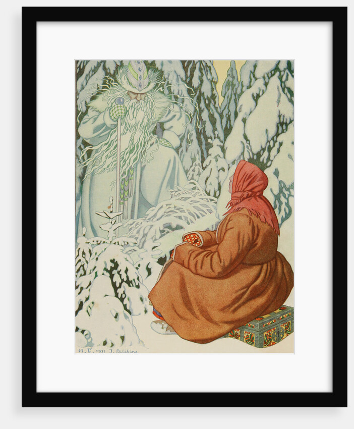 Illustration for the Fairy tale Morozko, 1931 by Anonymous