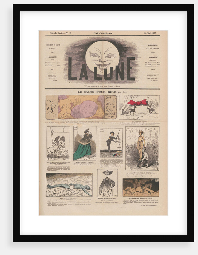 Le salon pour rire, 13 May 1866, La Lune, 2, 1866, No, 10, 1866 by Anonymous