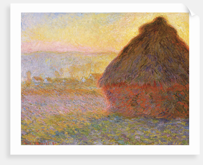 Grainstack (Sunset), 1891 by Anonymous