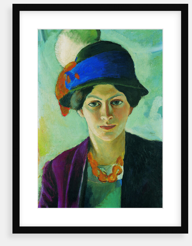 Artists Wife with Hat, 1909 by Anonymous
