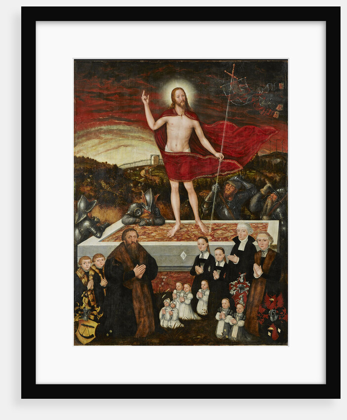 The Resurrection of Christ with Donors (Epitaph for the Badehorn Family), 1554 by Anonymous