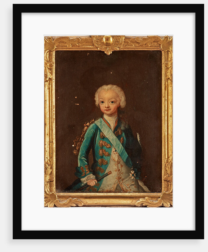 Portrait of Crown Prince Gustav III of Sweden, 1756 by Anonymous