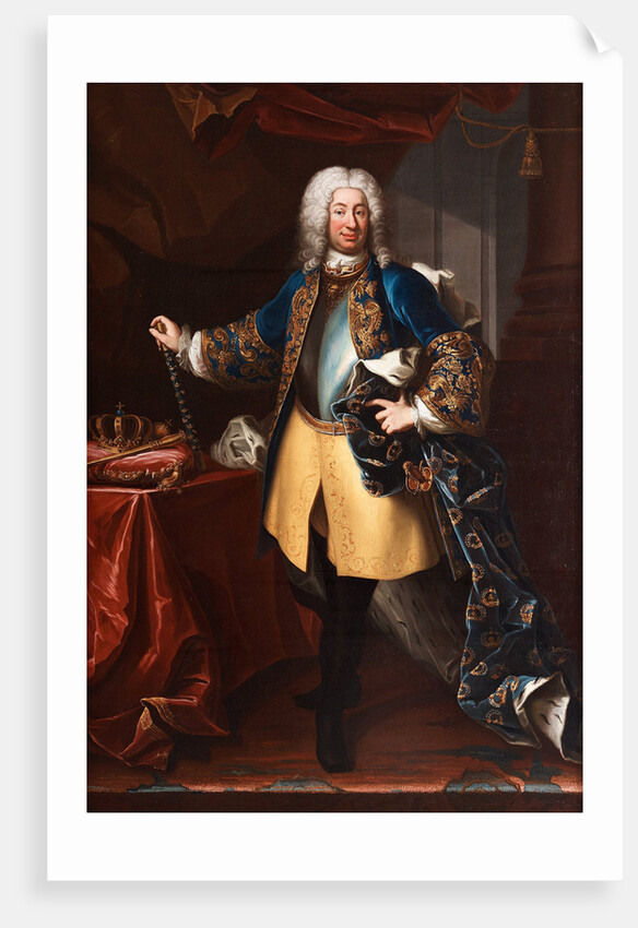 Portrait of King Frederick I of Sweden, ca 1730 by Anonymous