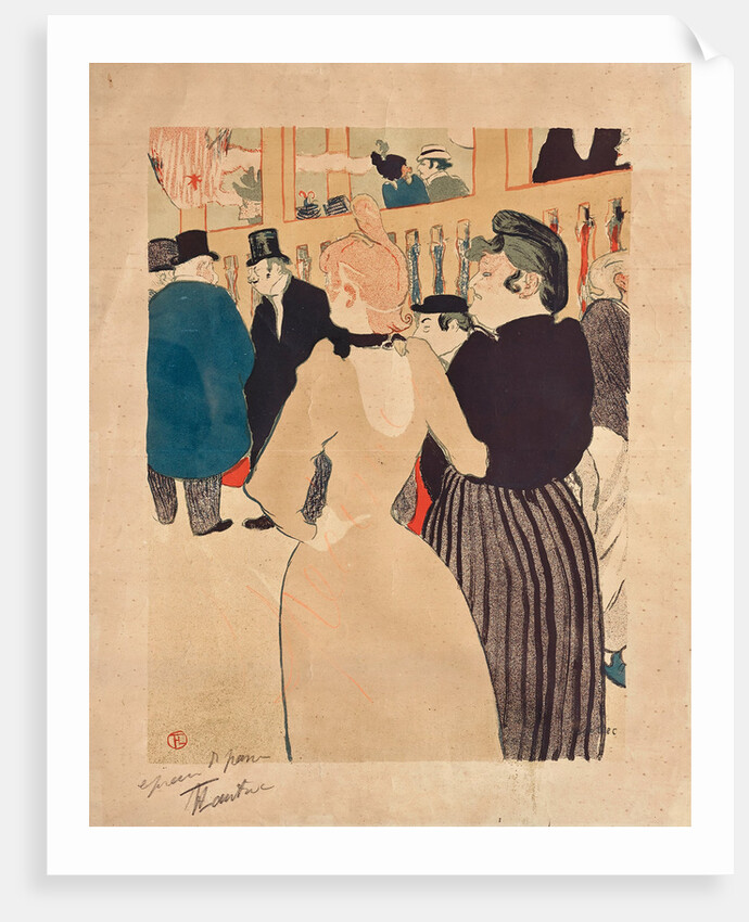 At the Moulin Rouge, La Goulue and her Sister (Au Moulin Rouge, La Goulue et sa s?ur), 1892 by Anonymous