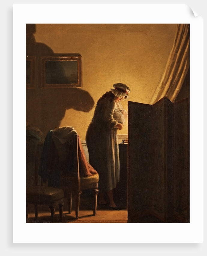 A boudoir scene by Anonymous