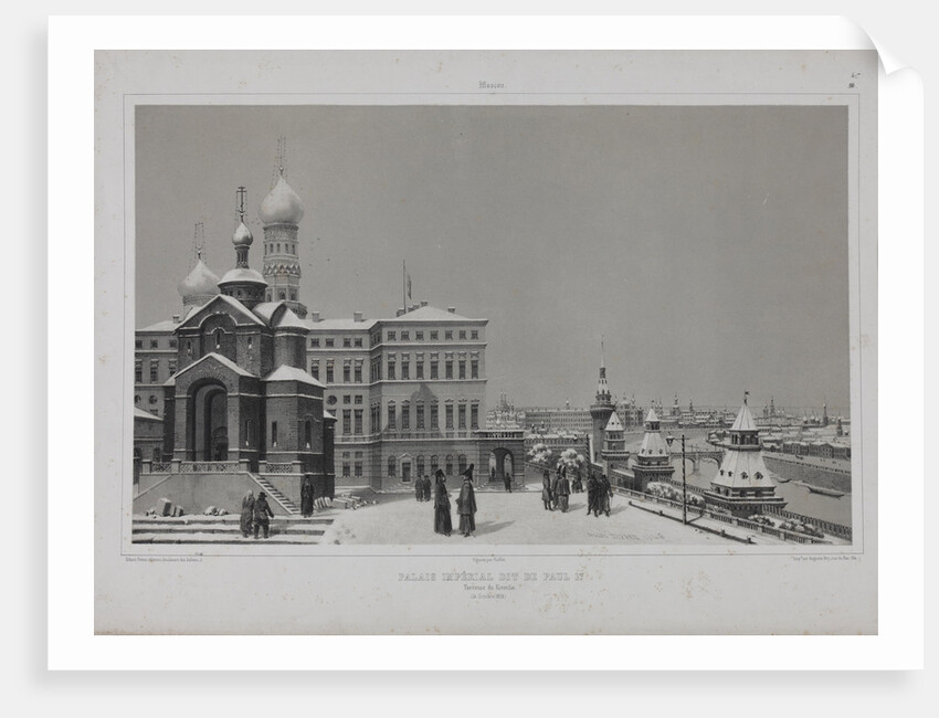 View from the Kremlin Winter Palace and the Church of Our Saviour in the Woods (Spas na Boru) across by Anonymous