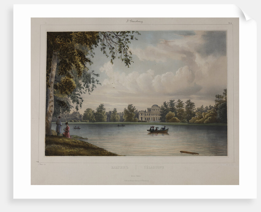 The Yelagin Palace at Saint Petersburg, 1840s by Anonymous