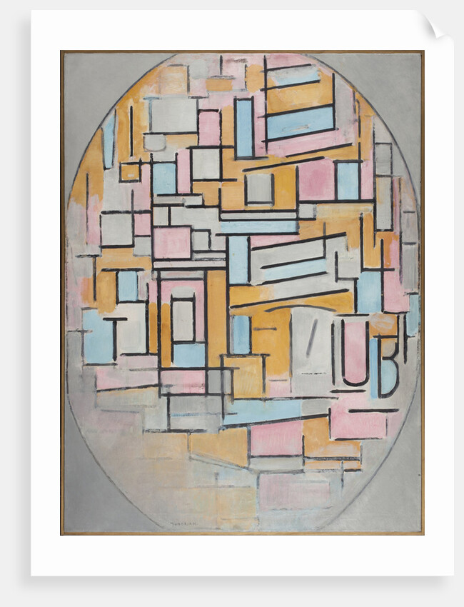 Composition in oval with color planes 2, 1914 by Anonymous