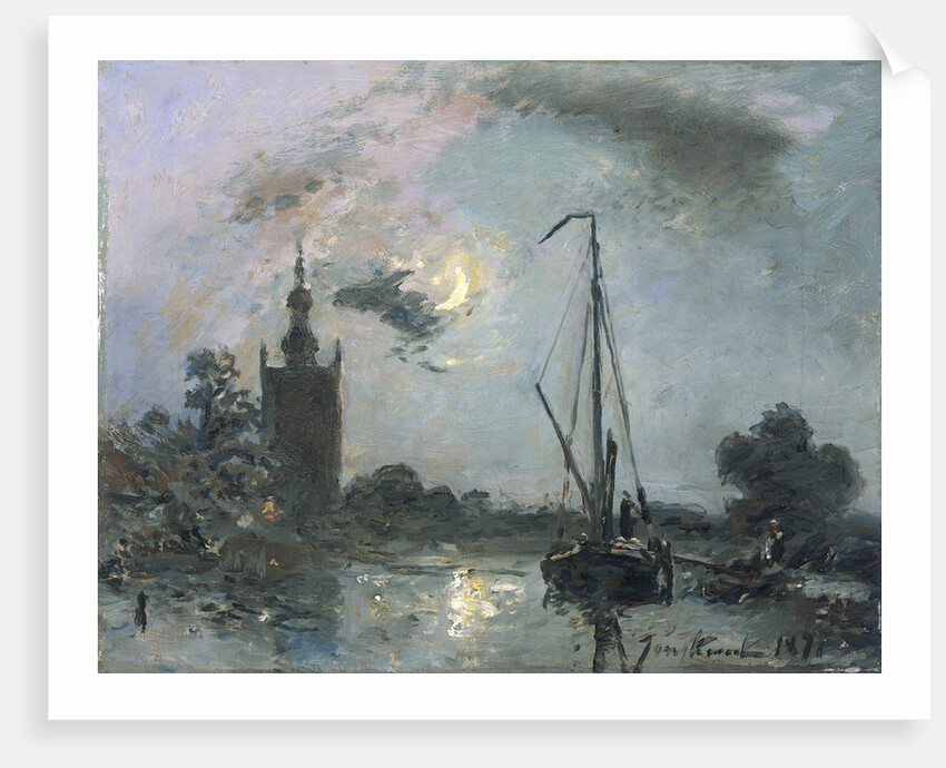 Overschie in the Moonlight, 1871 by Anonymous