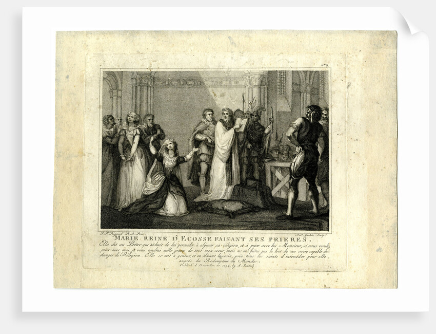 The last hours of Mary Stuart, Queen of Scots, 1794 by Anonymous