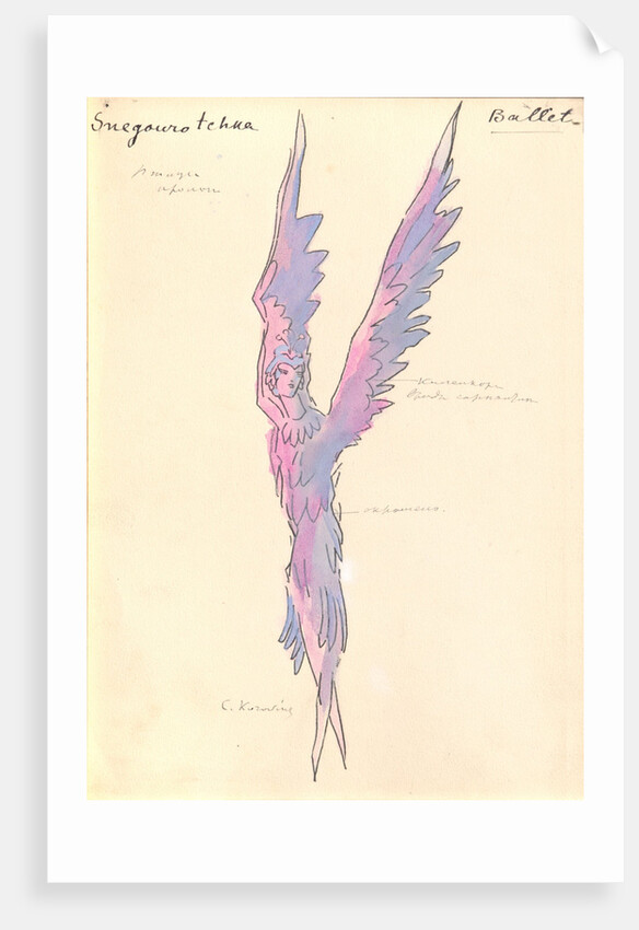 Costume design for the opera Snow Maiden by N, Rimsky-Korsakov, 1928 by Anonymous