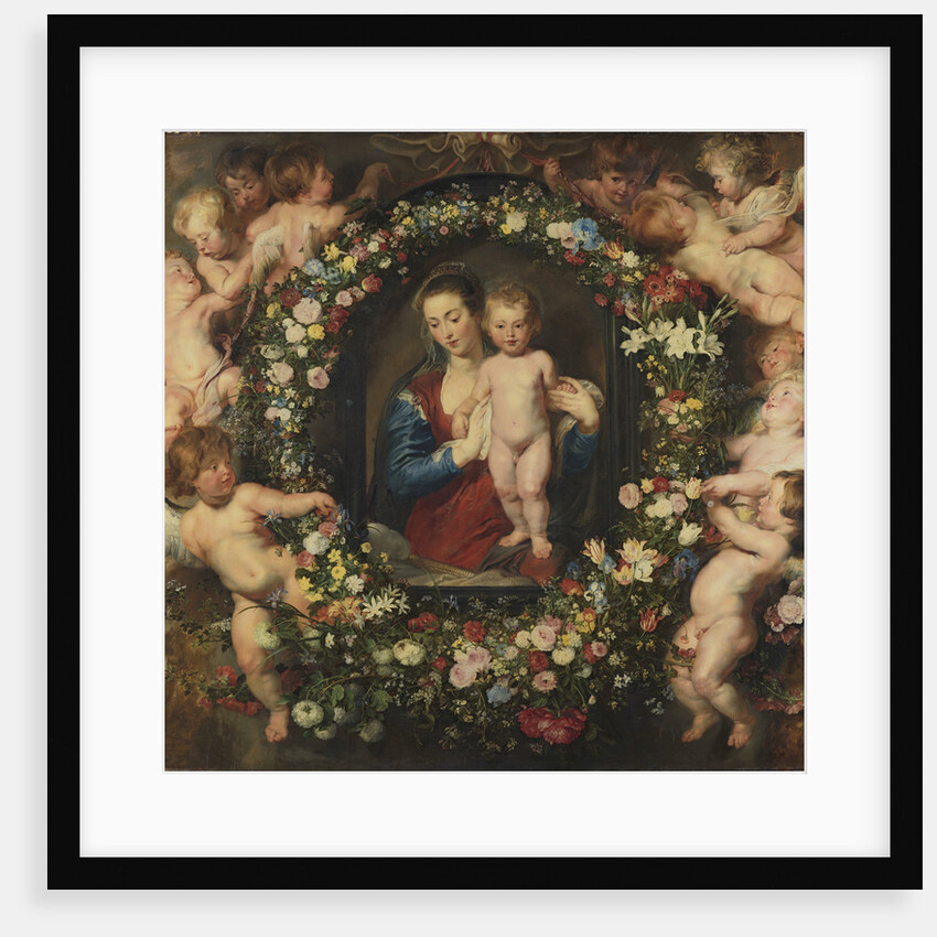 Madonna in a Garland of Flowers, c. 1616-1618 by Anonymous