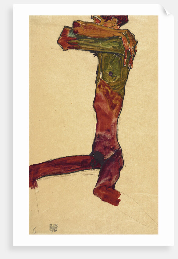 Male Nude, 1910 by Anonymous