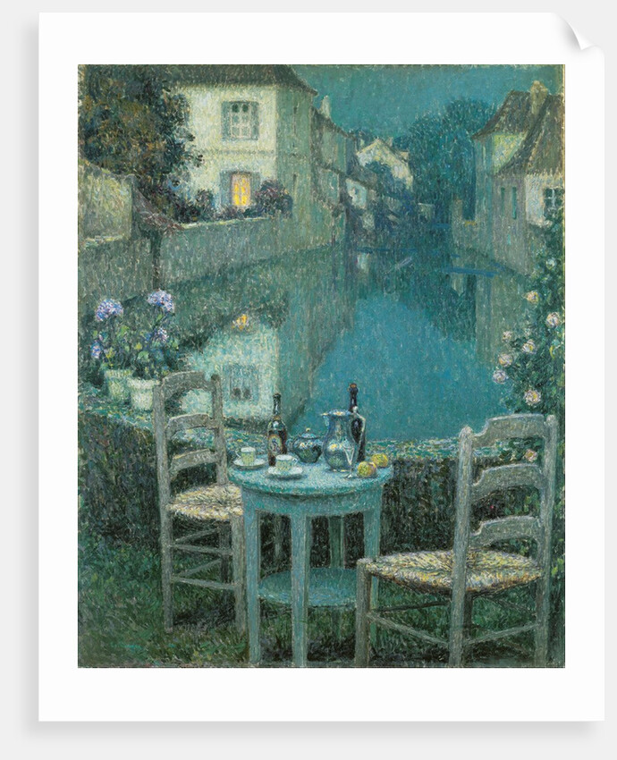 Small Table in Evening Dusk, 1921 by Anonymous