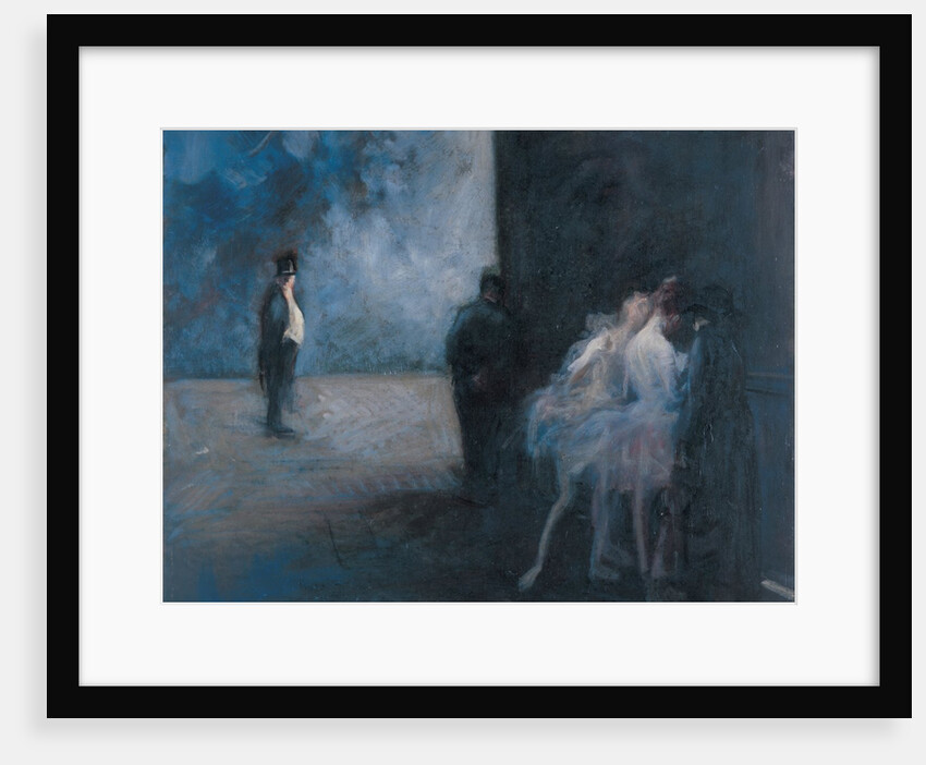 Backstage - Symphony in Blue, Between 1900 and 1923 by Anonymous