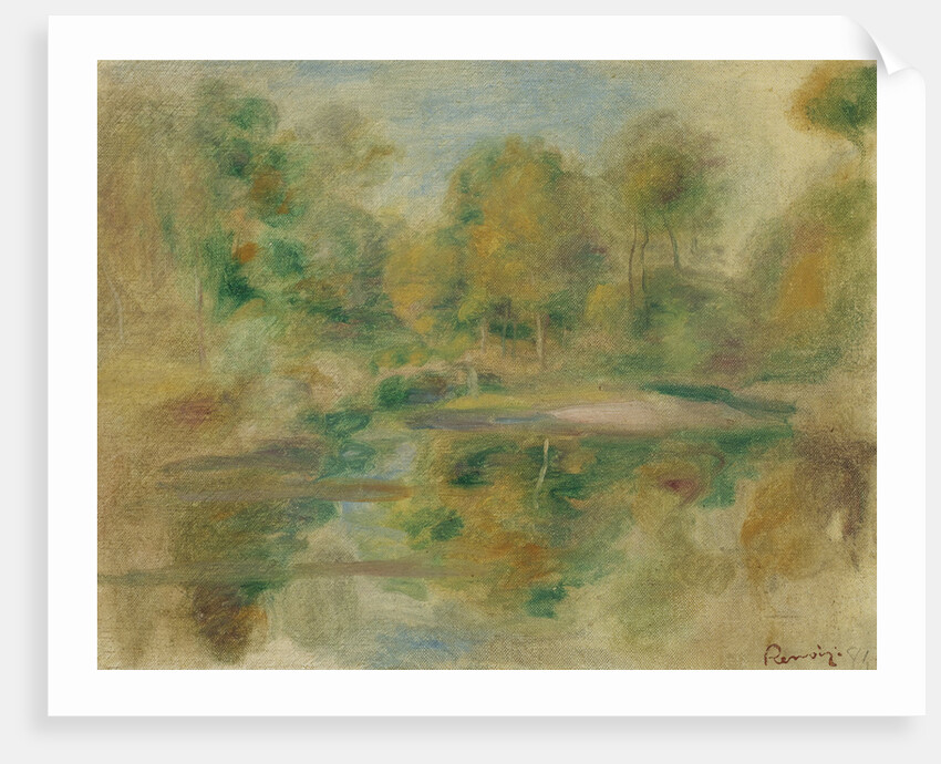 Pond and trees, 1913 by Anonymous