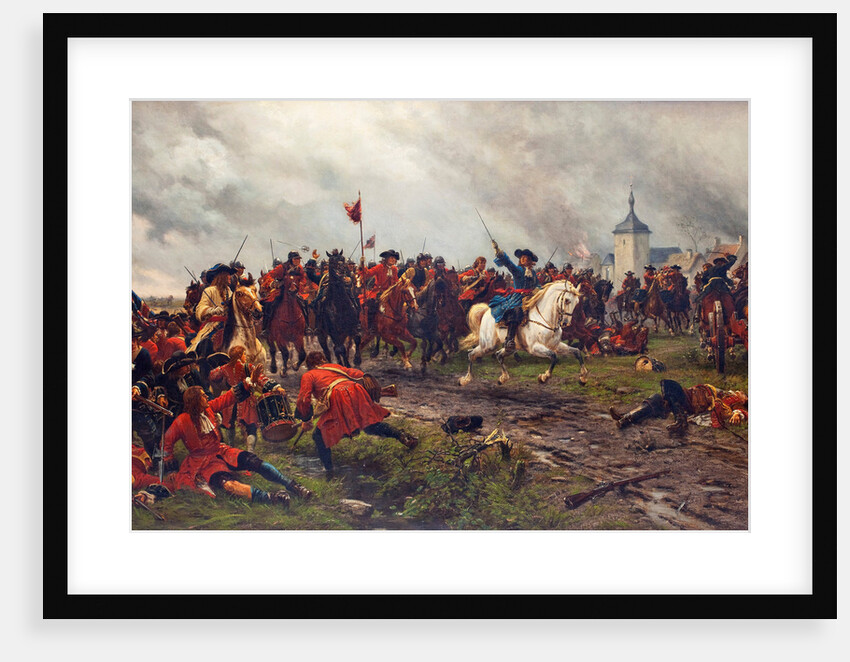 William III of England at the Battle of the Boyne by Anonymous