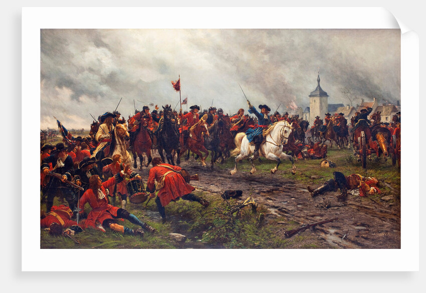 William III of England at the Battle of the Boyne by Anonymous