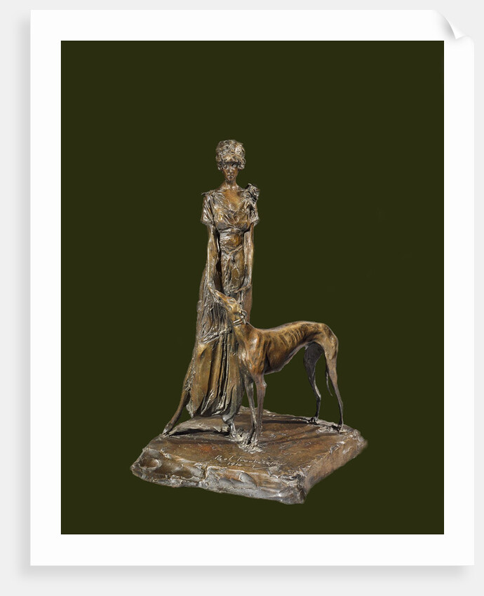 Marchesa Luisa Casati with Greyhound, 1914 by Anonymous