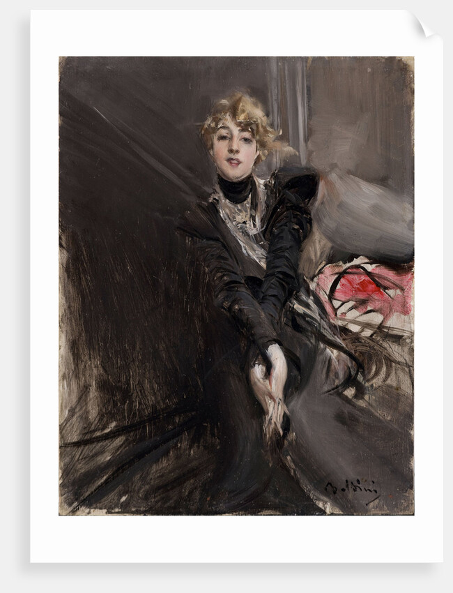 Portrait of the actress Jeanne Renouard, by Anonymous